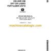 John Deere 206 and 208 Dry or Liquid Fertilizer Units Operator's Manual (OMB25375)