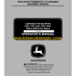 John Deere 7500, 7700, 8500, 8700, 8800, 7500 & 8500 E-Cut Hybrid Lightweight Fairway Mower Operator's Manual (OMTCU26685)