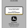 John Deere WHP36A, WHP48A, WHP52A Commercial Walk Behind Mower Operator's Manual (OMTCU33547 K2)