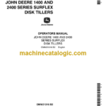 John Deere 1400 and 2400 Series Surflex Disk Tillers Operator's Manual (OMW21316)