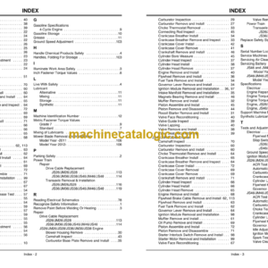 John Deere JS26, JS28, JS36, JS38, JS46, and JS48 JM26, JM36 and JM46 Walk-Behind Rotary Mowers MowMentumTM Technical Manual (TM109519)