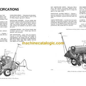 John Deere 206 and 208 Dry or Liquid Fertilizer Units Operator’s Manual (OMB25375)