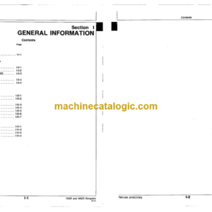 John Deere 762B and 862B Scraper Operation and Tests Technical Manual  (TM1489)