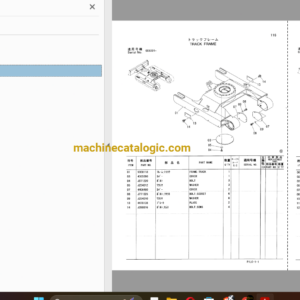 Hitachi ZX35U Excavator Parts Catalog & Equipment Components Parts Catalog