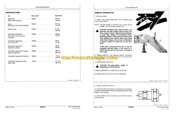 John Deere 210C 310C 315C Backhoe Loaders Repair Technical Manual (TM1420) - Image 2