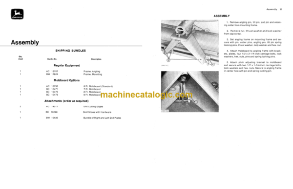 John Deere 88 Blade Rear-Mounted Operator's Manual (OMW21312)