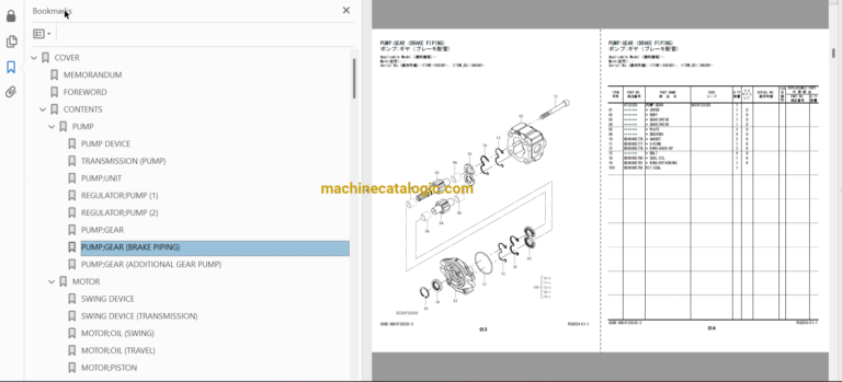 Hitachi ZX170W-6 Wheeled Excavator Full Parts Catalog