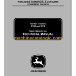 John Deere G100 and G110 Garden Tractors Technical Manual (TM2020)