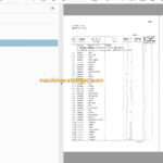 Hitachi ZX35U Excavator Parts Catalog & Equipment Components Parts Catalog