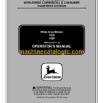 John Deere 1600 1620 Wide Area Mower Operator's Manual (OMTCU12571J0)