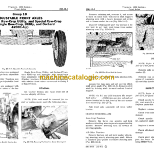 John Deere 1000 Series Tractors Service Manual (SM2033)