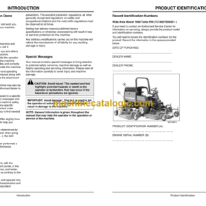 John Deere 1600 Turbo Wide Area Mower Operator’s Manual (OMTCU18439j3V)