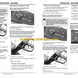 John Deere 800 Aercore Aerator Operator’s Manual (OMTCU22363)