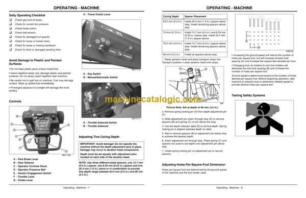 John Deere 800 Aercore Aerator Operator's Manual (OMTCU22363)