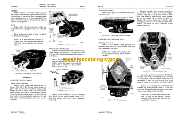 John Deere 1000 Series Tractors Service Manual (SM2033)