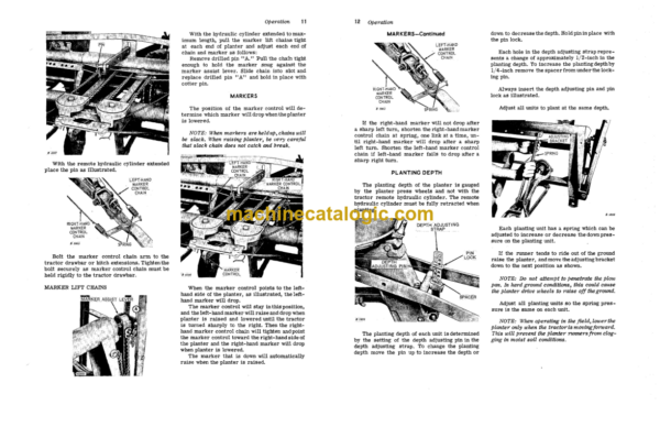 John Deere 694A, 695A, 894A Corn Planters Operator's Manual (OMB25348)