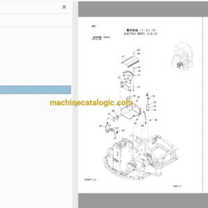 Hitachi ZX35U-3 ZX35U-3F ZX38U-3 ZX38U-3F Hydraulic Excavator Parts Catalog & Equipment Components Parts Catalog