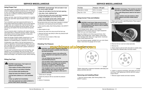 John Deere 1200A Bunker Rake Operator's Manual (OMTCU27928)