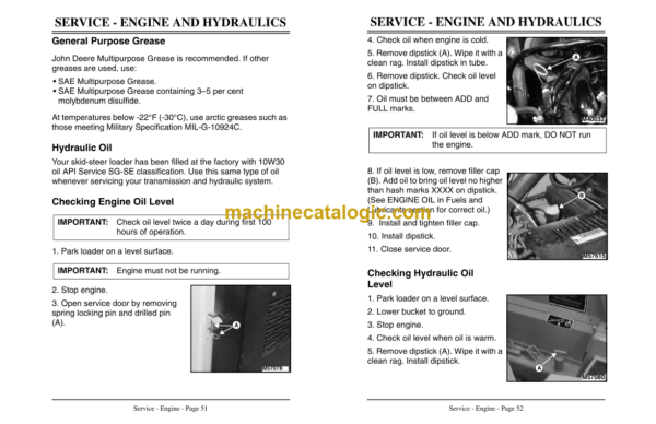 John Deere 3375 Skid Steer Loader Operator's Manual (OMM121047)