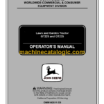 John Deere GT225 and GT235 Lawn and Garden Tractor Operator's Manual (OMM142611C0)