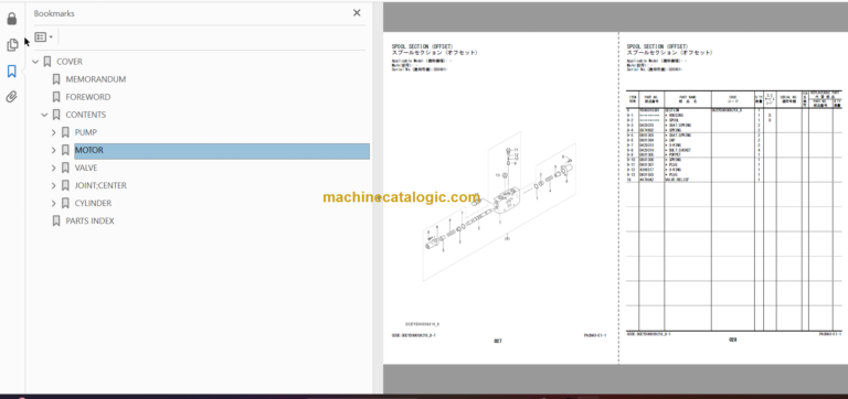 Hitachi ZX20UR-5A Hydraulic Excavator Parts Catalog & Equipment Components Parts Catalog