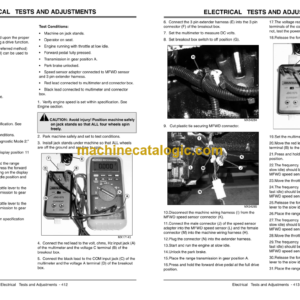 John Deere 4000 Twenty Series with Cab Compact Utility Tractors Technical Manual (TM2370)