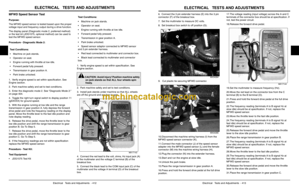 John Deere 4000 Twenty Series with Cab Compact Utility Tractors Technical Manual (TM2370)