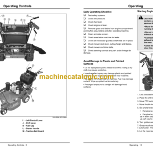 John Deere WG32A, WG36A, WG48A Commercial Walk Behind Mower Operator’s Manual (OMTCU31829)