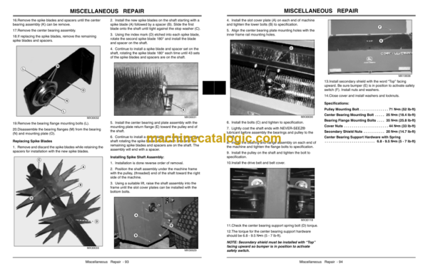 John Deere CP48 Core Pulverizer Technical Manual (TM2098)