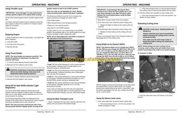 John Deere 7200, 7400 Trim and Surrounds Mower Operator's Manual (OMTCU28599)