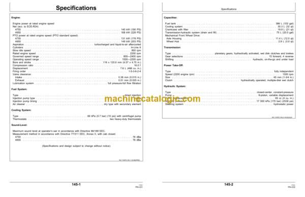 John Deere 4755 and 4955 Tractors Operator's Manual (OMAR112286)