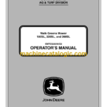 John Deere 180SL, 220SL, and 260SL Walk Greens Mower Operator's Manual (OMTCU29318)