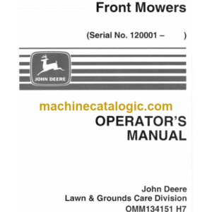 John Deere F510 and F525 Front Mowers Operator's Manual (OMM134151)