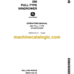 John Deere 290 Pull-Type Windrower Operator's Manual (OMW21325) John Deere 290 Pull-Type Windrower INDEX