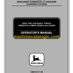 John Deere 1948GV HV, 2148HV, 2354HV and 2554HV Sabre Yard and Garden Tractors Operator's Manual (OMM141871D0)