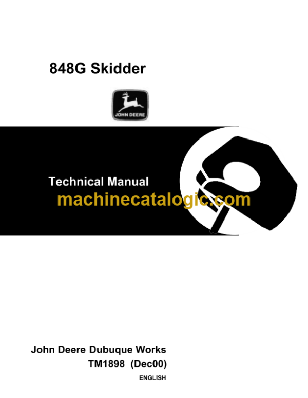 John Deere 848G Skidder Technical Manual (TM1898)