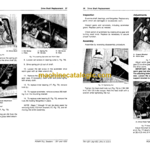 John Deere 251 and 1550 Power Till Seeders Technical Manual (TM1201)