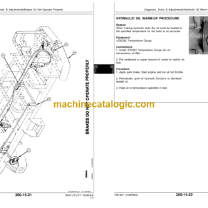 John Deere 1800 Utility Vehicle Technical Manual (TM1527)