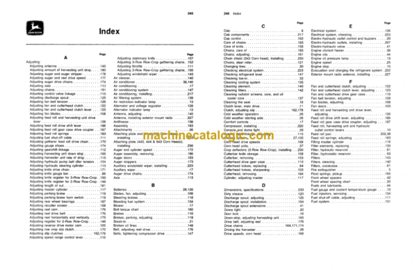 John Deere 5720 and 5820 Self-Propelled Forage Harvesters Operator's Manual (OME67421)