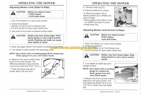 John Deere F510 and F525 Front Mowers Operator's Manual (OMM134151)