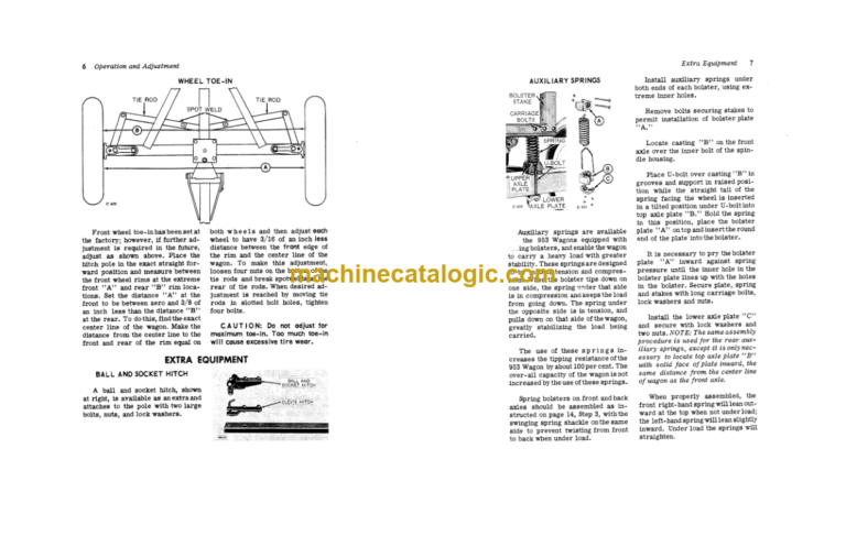 John Deere 953 Wagon Operator's Manual (OMW13643)