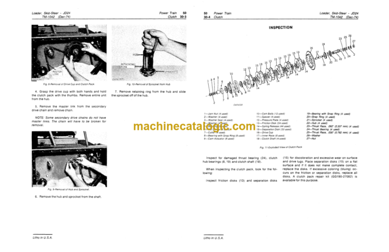 John Deere JD24 Skid Steer Loader Technical Manual (TM1042)