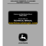 John Deere WE80, WE85 Commercial Walk Behind Mower Technical Manual (TM112819)