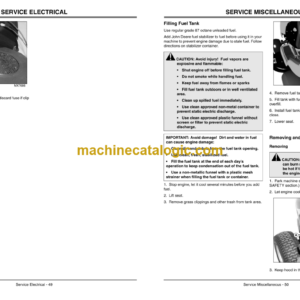 John Deere L1742, L17.542, L2048 and L2548 Scotts Lawn Tractors Operator’s Manual (OMGX20928i1)