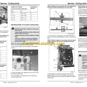 John Deere 180 and 220 E-Cut Hybrid Walk Greens Mower Operator’s Manual (OMTCU32631)