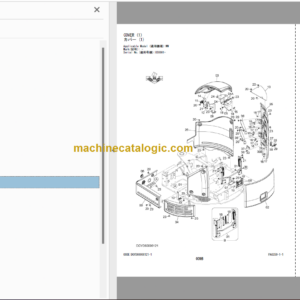 Hitachi ZX26U-5A Hydraulic Excavator Parts Catalog & Equipment Components & Engine Parts Catalog