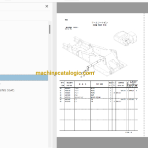 Hitachi ZX200 and ZX210 Series and ZX240 Excavator Parts and Equipment Components Parts Catalog