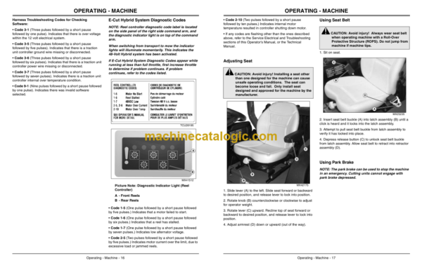 John Deere 8000 E-Cut Hybrid Mower Operator's Manual (OMTCU23701)