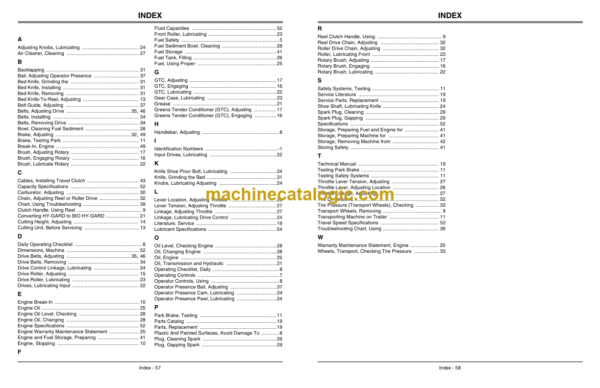 John Deere 180C, 220C & 260C Walk-Behind Greensmower Operator's Manual (OMTCU22819)