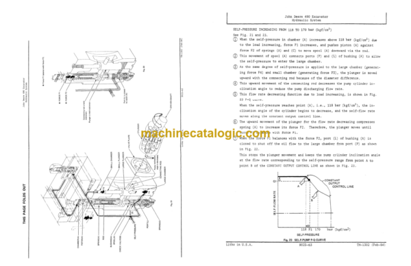 John Deere 490 Excavator Repair Operation and Test Technical Manual (TM1302)